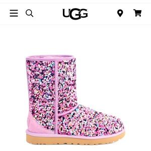 Purple stellar sequinned Ugg boots
